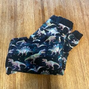 H&M Black Dinosaur Kids Pajama Set